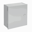 Small Hinge-Cover Enclosure Type 1, 12.00x10.00x6.00, Gray, Steel