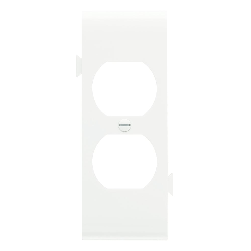 Sectional Wall Plate Semi-Jumbo Duplex Center Section White