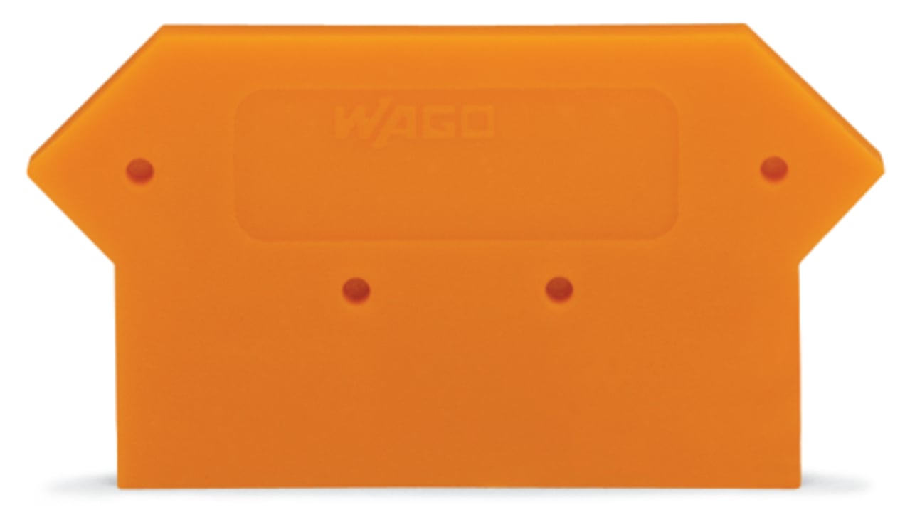 End and intermediate plate; 4 mm thick; gray
