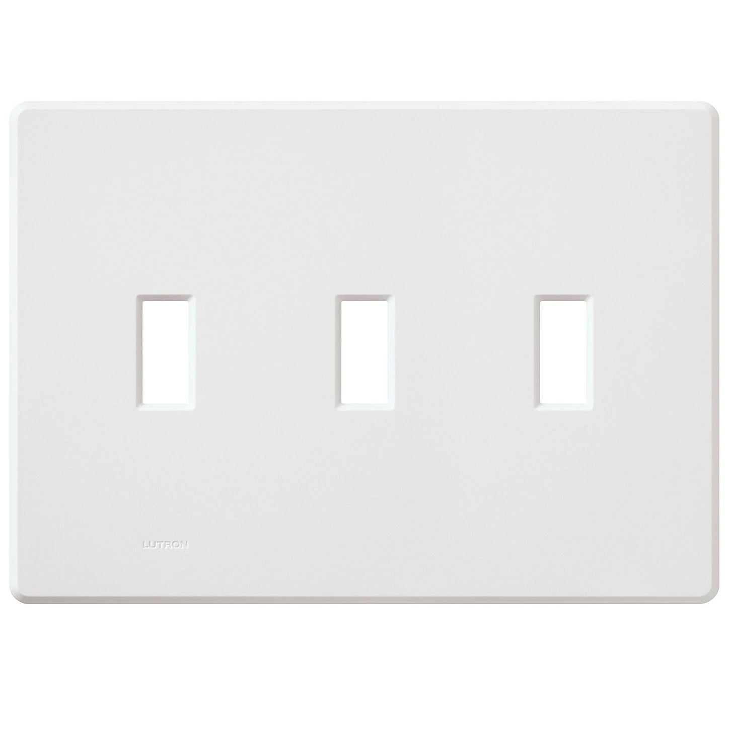 Fassada, Gloss, Three-gang wallplate in white
