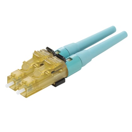 LC OM3/OM4 multimode duplex connector, a