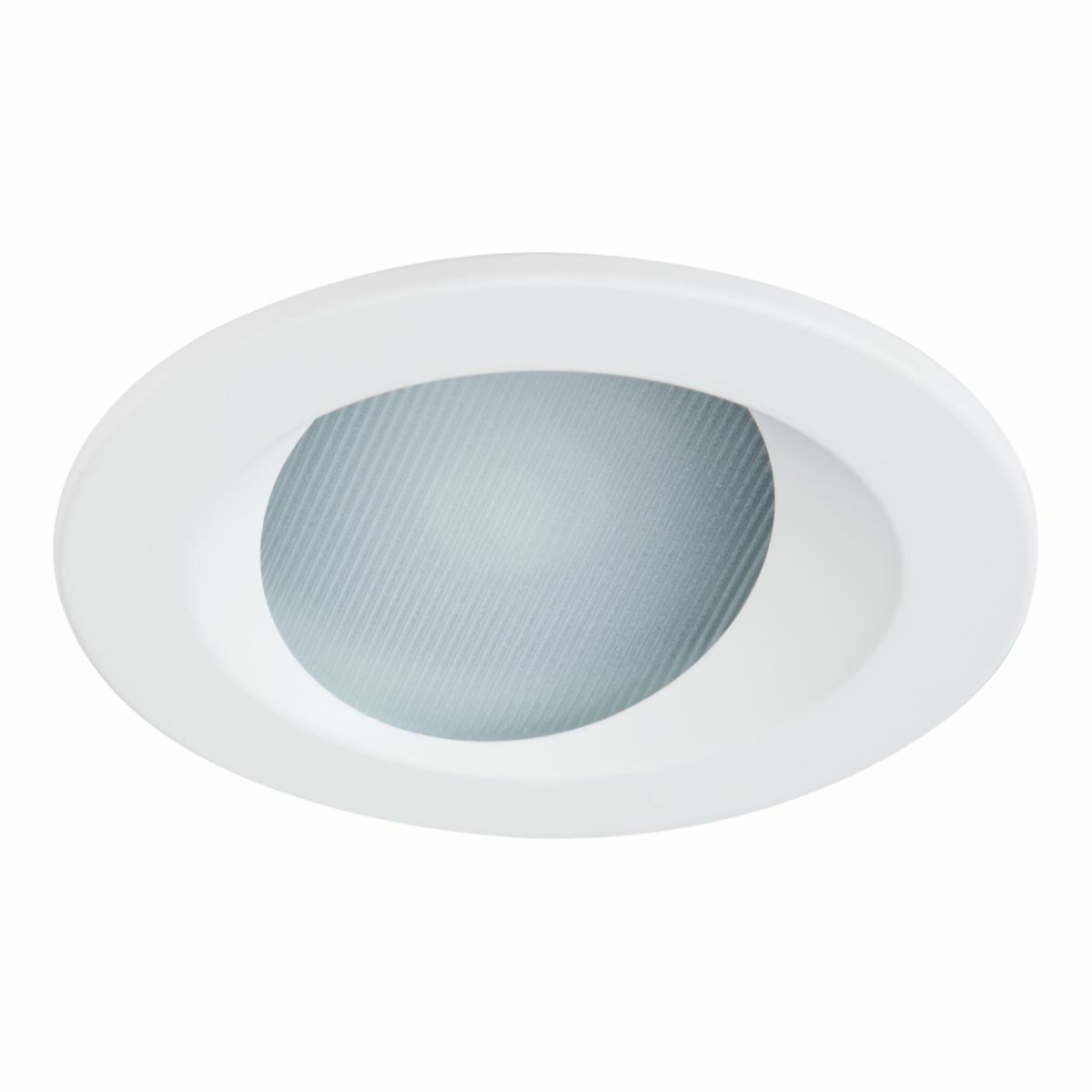 4 " Angle Cut Conical Reflector, Lens Wall Wash, White Trim & White Flange