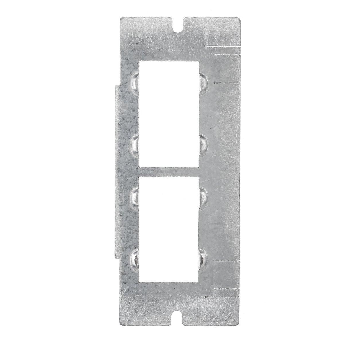 SystemOne 1-Gang Floor Box Plate, 2 Hubbell 1U iStation Openings