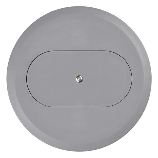 Cover for Round Floor Box, Diameter 5.69 Inches, Color Slate, Non-Metallic, For use with Duplex Devices