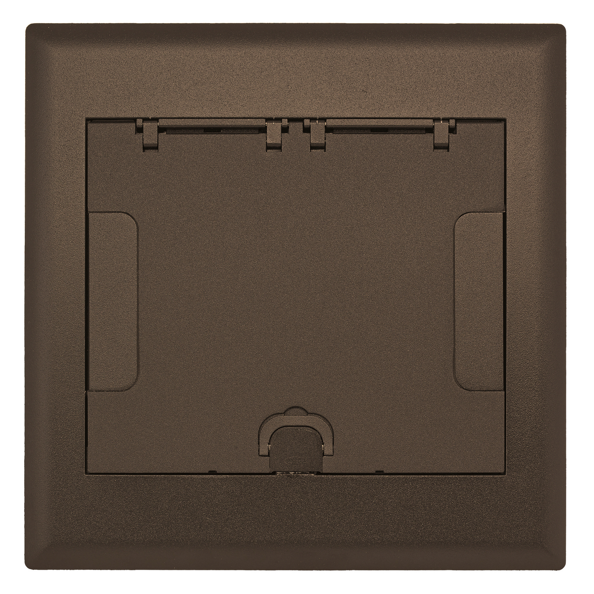 Raised Access or Wooden Floors, Recessed, 8/10-Gang AFB Series, Cover Assembly, Bronze Powder Paint Finish
