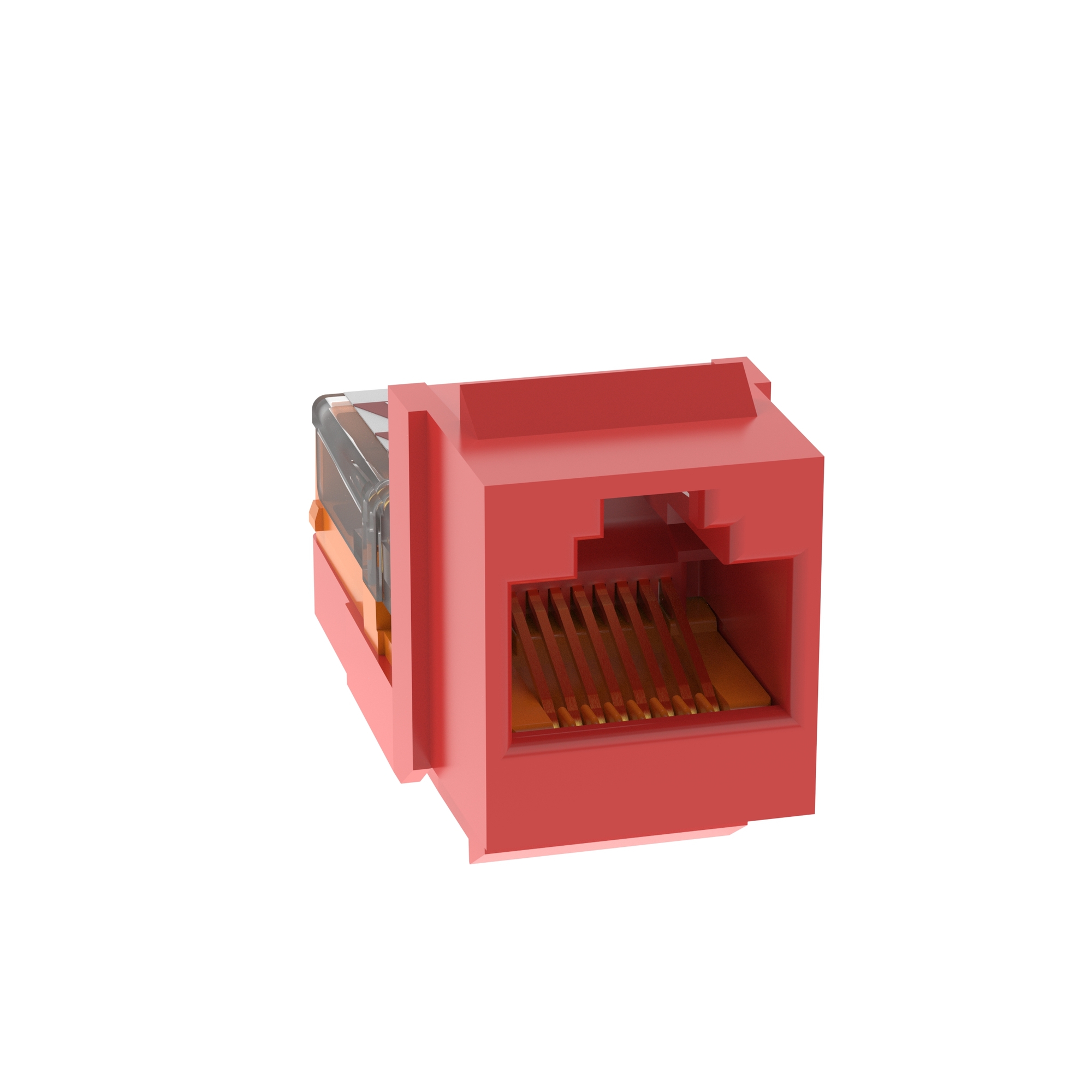 NetKey Cat 5e Leadframe Jack, Red