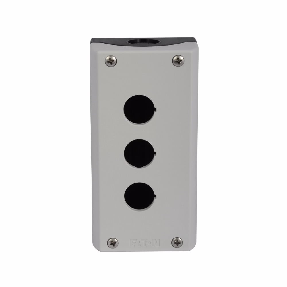 M22-I3-PG 3-Element Non-Illuminated Pushbutton Enclosure, 3.15 in L x 6.02 in W, NEMA 4X/13 NEMA Rating, Plastic
