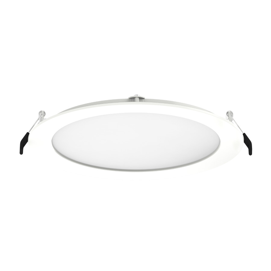 Recessed Downlights 1800 Lumens Wafer Edge-Lit 8W 8 Inches Round 90CRI Adjustable 2700/3500/4000/5000K 120V White Smooth