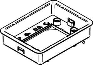 Nonmetallic Floor Box Adjusting Ring; 1-Gang