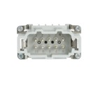 Male screw terminal insert. For use with B series, 10 contacts with ground.