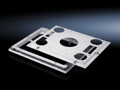 Quick-change frame, for roof-mounted cooling units