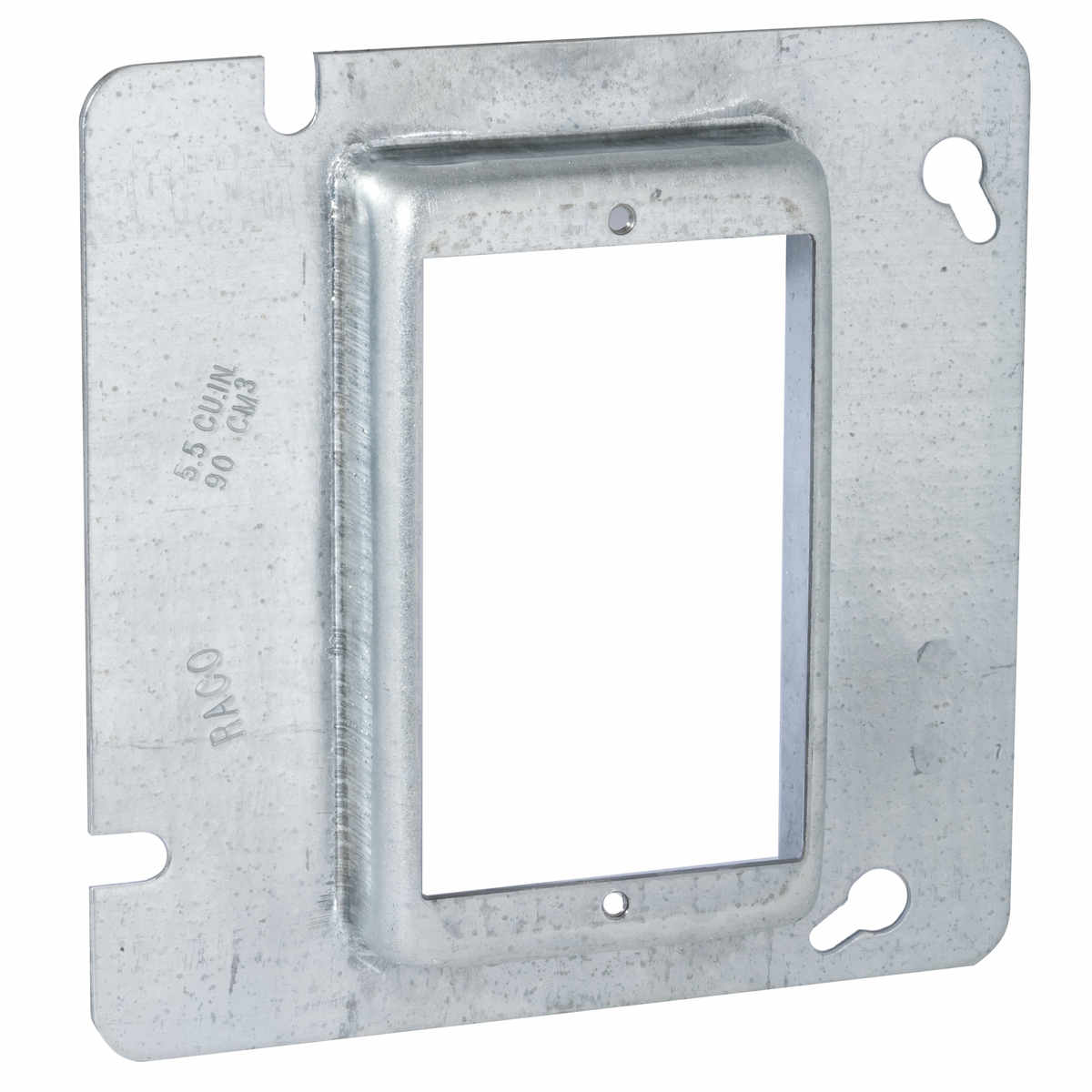4-11/16 In. Square Single Device and Tile Covers, Raised 3/4 In.