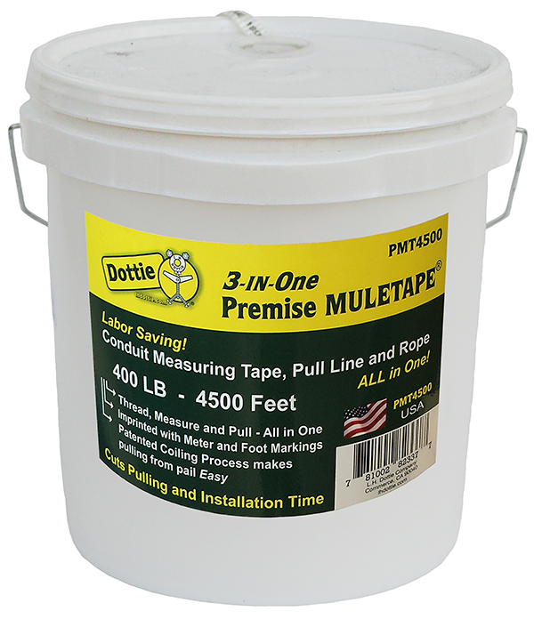 Premise Muletape, 400 lbs. load, 1/4 in. width, 4500 ft. length, 400 lb. tensile strength