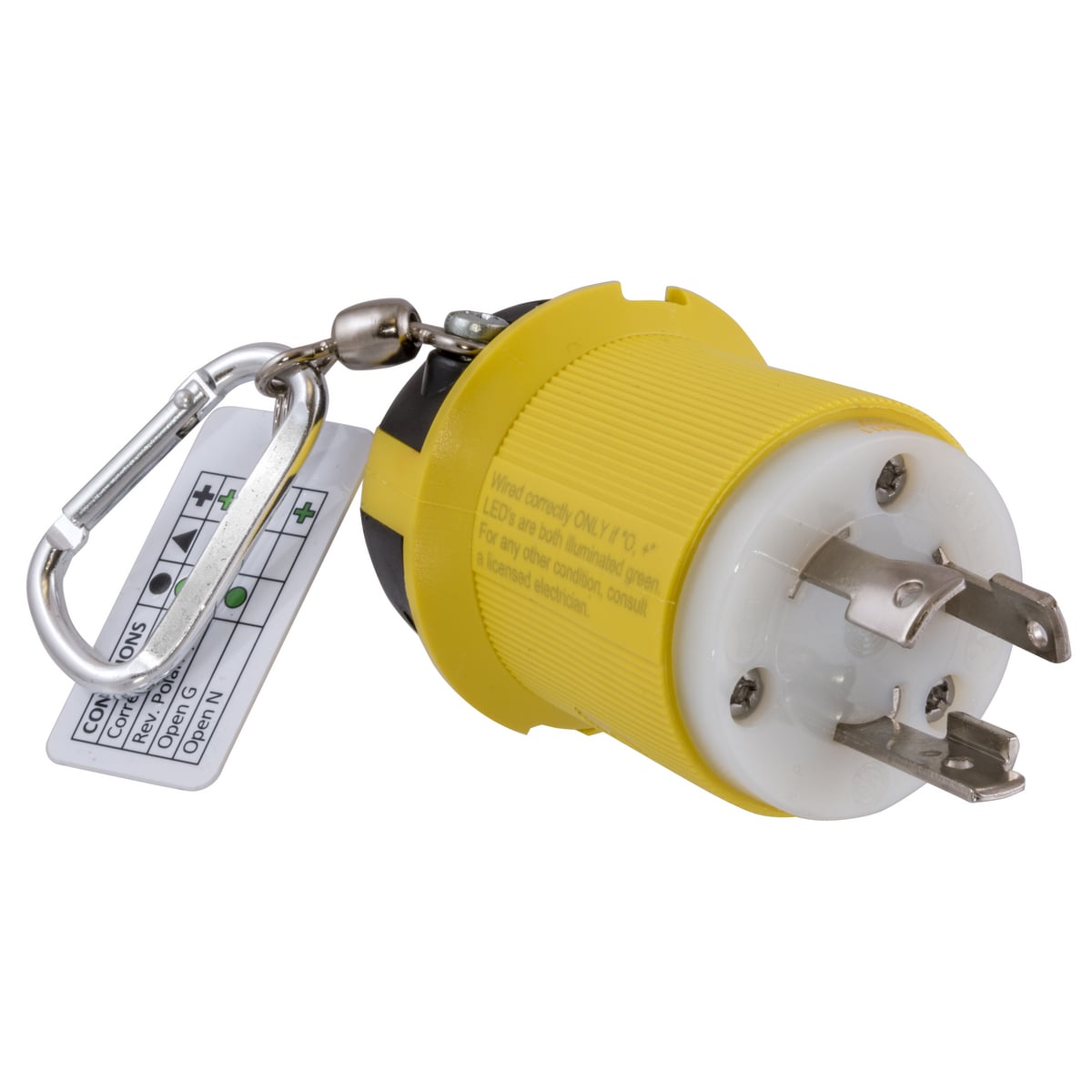 Twist-Lock, Tester, 30A 125V, 2-Pole 3-Wire Grounding, L5-30P, Marine Version