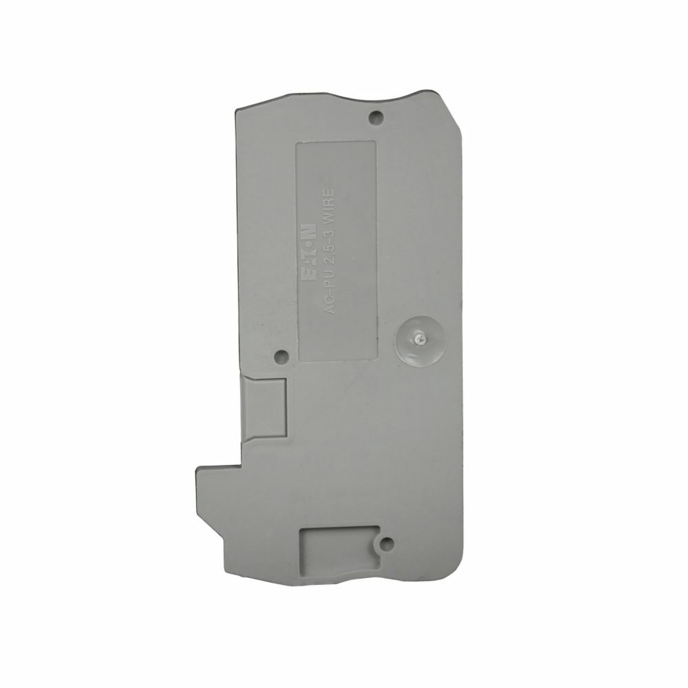 Eaton, End Cover, Gray, Used With: XBPU25D12, XBPU25D12PE