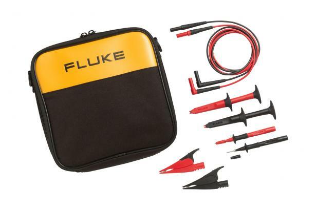 Special value SureGrip Set for industrial applications. Includes two sizes of alligator clips and sharp test probes for reliable connections, test leads and a roomy carry case to hold and protect your meter and all your accessories.
