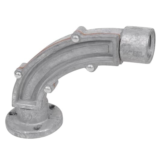 1 inch Die Cast Aluminum 90 Degree Insert. For Use with Rigid/IMC Conduit.
