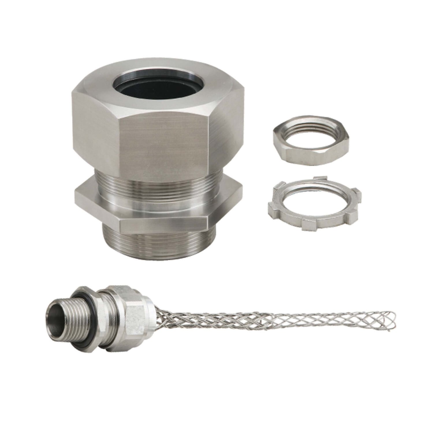 1/2" SS304 CORD GRIP W/MESH .188-.250