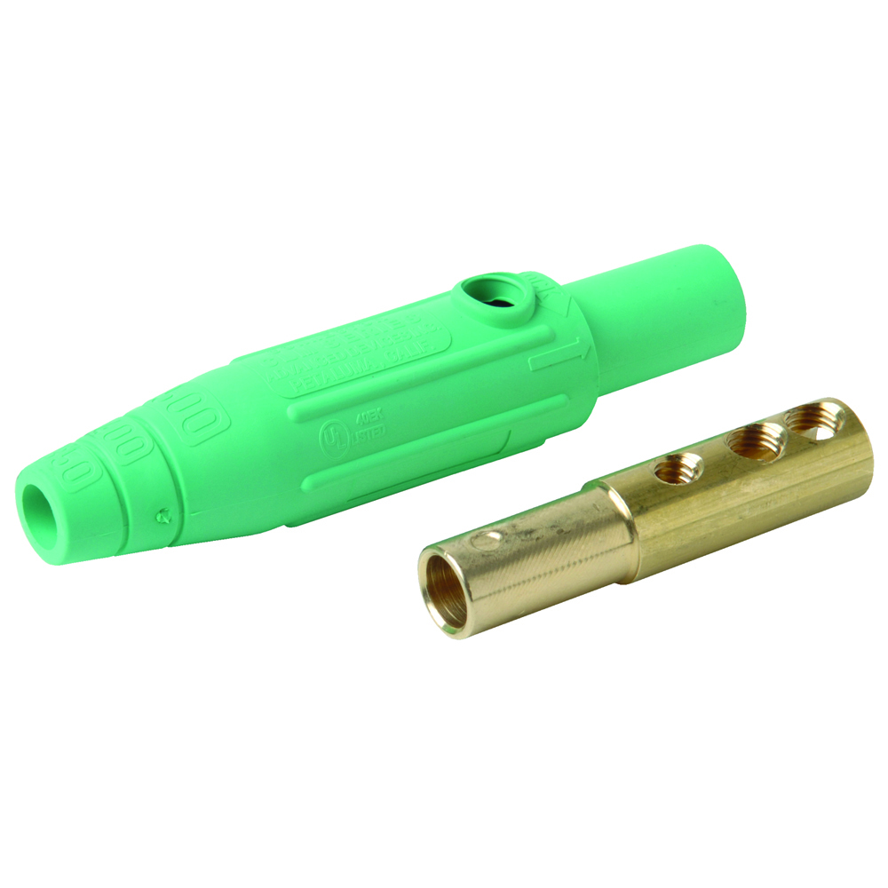 Female Cam Type Plug, 150A 600V, Green