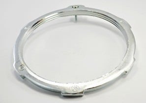 131-S Bridgeport Bonding Locknut, 5 in, For Use With IMC/Rigid Conduit, Steel, Electro-Plated Zinc