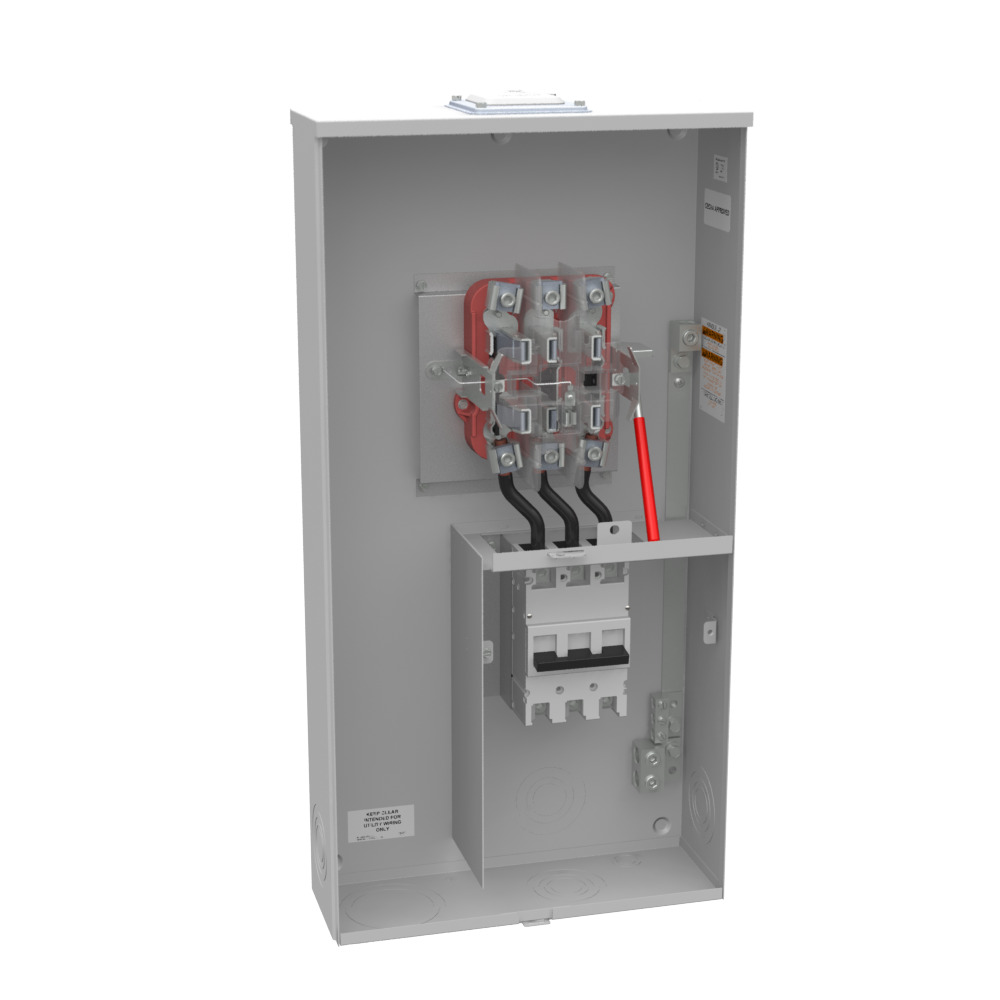 U5750-RXL-200-BL-CECHA 7 Term, Ringless, Large Hub Opening, Adapt to Small Closing Plate, Lever Bypass, 1-200 Amp, Main Breaker, 9-16- IN Barrel Lock with Bracket Provision, Commonwealth Edison Chicago Housing Authority