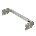 Adjustable SLIDERBAR fits between studs 12" to 18" wide. Can mount a steel box via the pilot holes on the bar, or can attach our single or two gang plastic boxes via a slider clip. Bar only.