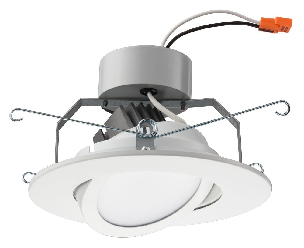 6 IN matte white LED gimbal module, LED, 3000 K , 90 CRI, SKU - 233LRN