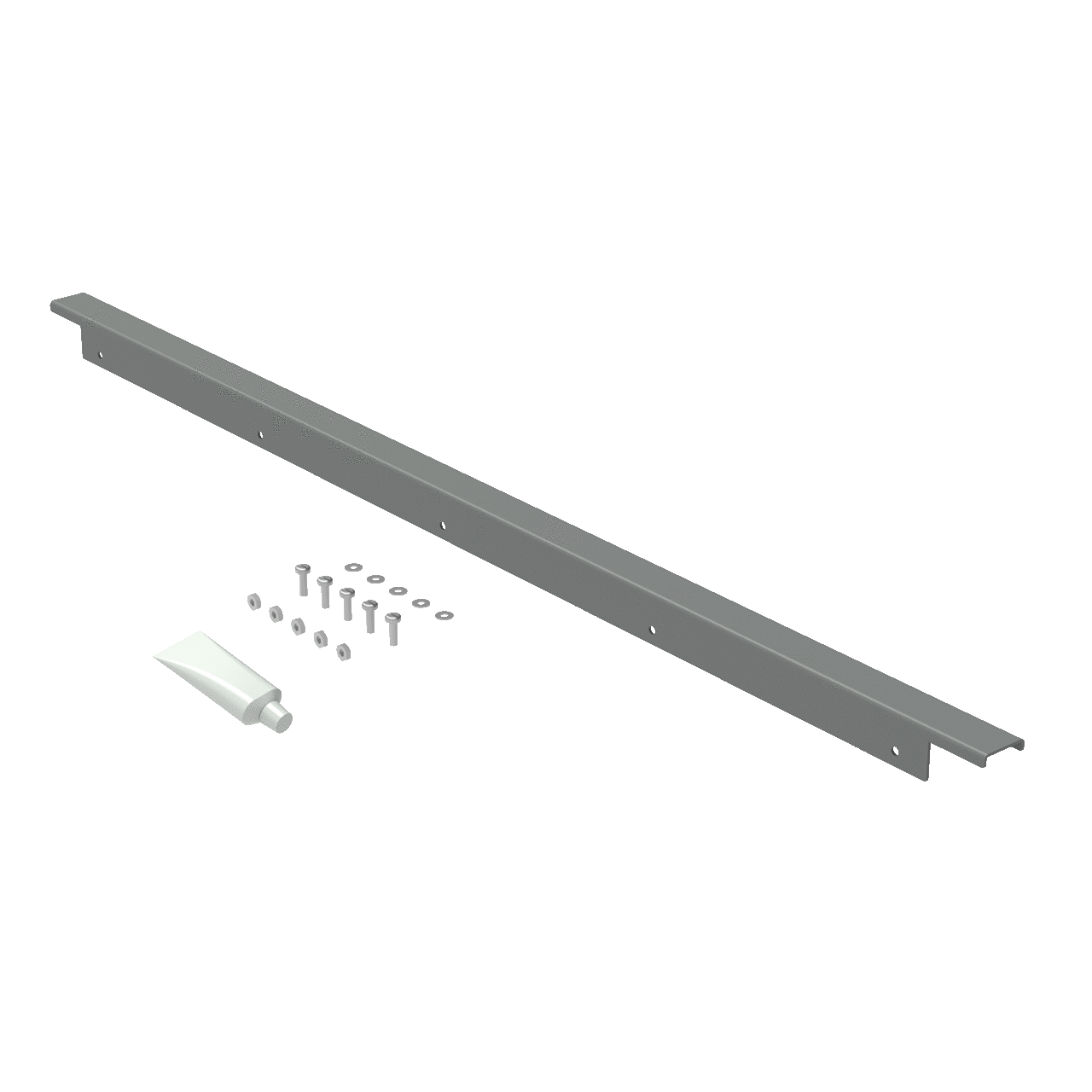 Drip Shield Kit for Type 12 Free-Stand with Concealed Hinges, fits B=36.00, Gray