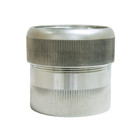 3-1/2" Compression Connector - Steel Super Fitting - Accepts Threaded Or Unthreaded EMT/IMC/GRC