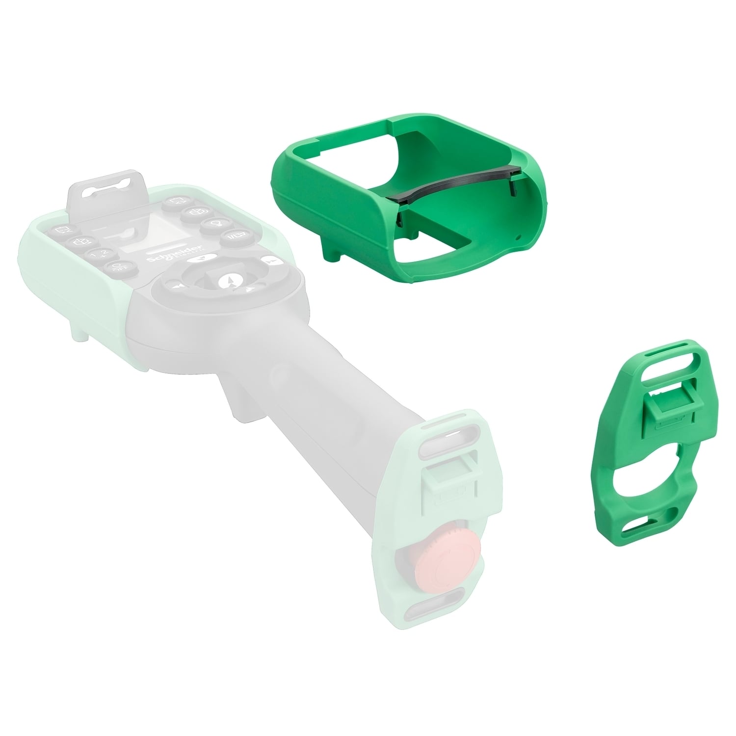 Rear and Front Protection rubber set kit green