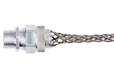 L7713-100 L7713 Wire Mesh Safety Strain Relief Grip, 0.63 to 0.75 in Cable, Stainless Steel