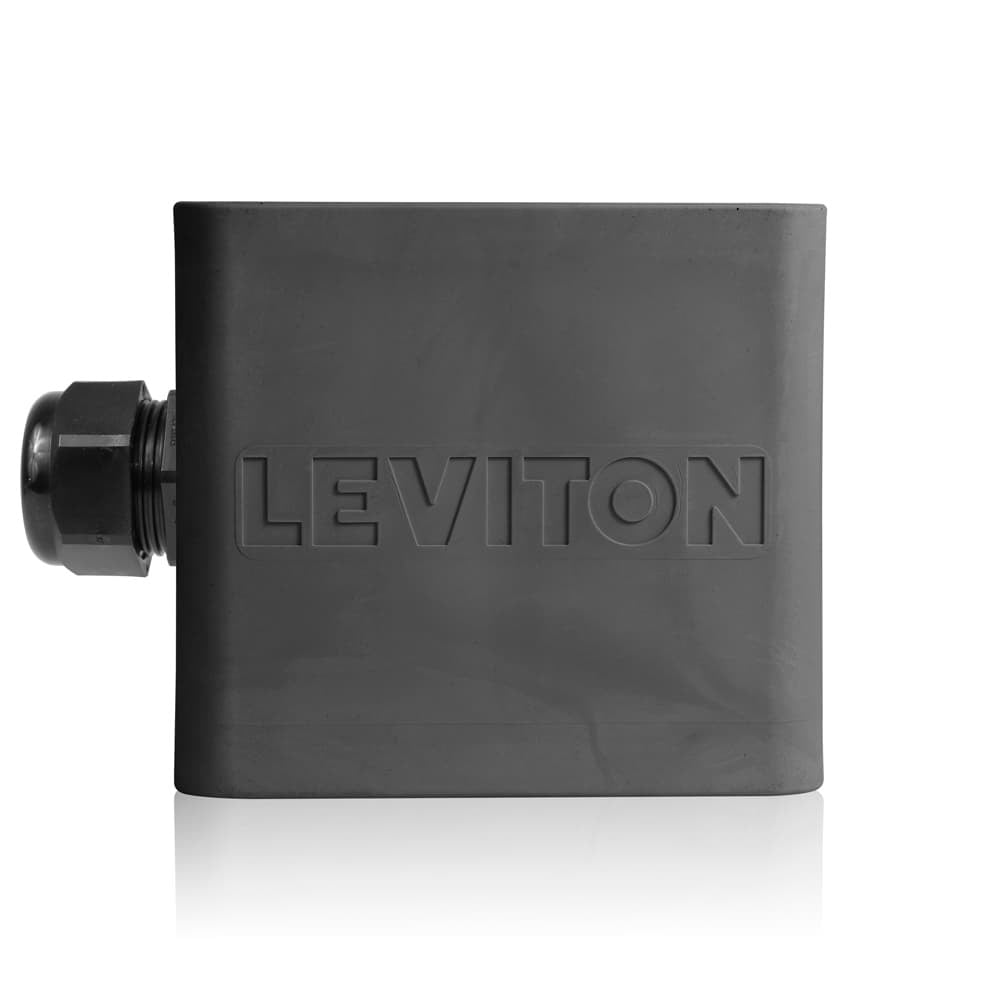 Portable Outlet Box, Two-Gang, Standard Depth, Pendant Style, Cable Diameter 0.590-Inch 1.000-Inch, Black