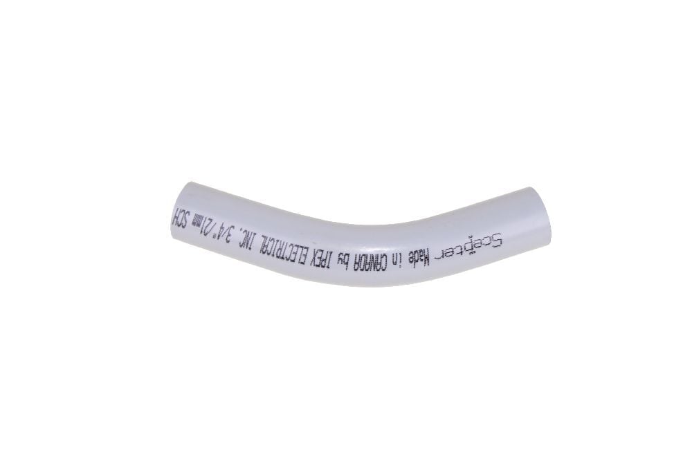 1/2"x45D PVC STD ELBOW SPxSP SCH80 SCEPTER/KRALOY