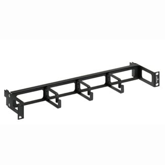 Recessed Horizontal Patch Cord Organizer, 1RU, 4" D-Rings