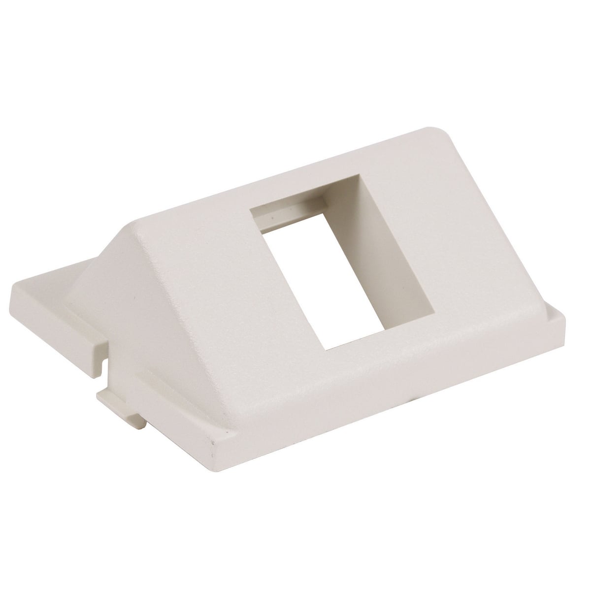 Audio/Video Unloaded Module, Keystone, 1-Port, Angled, 1.5 Unit, Office White