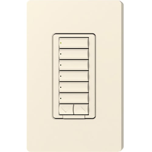RadioRA 2 Wall-mounted Keypad, 6-button with raise/lower in eggshell