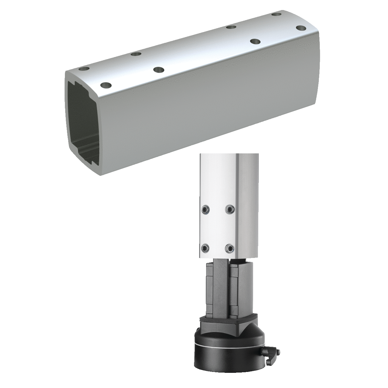 Syspend 281-Max Tube 1250mm, 3.54x2.76x49.21, Anodized, Aluminum