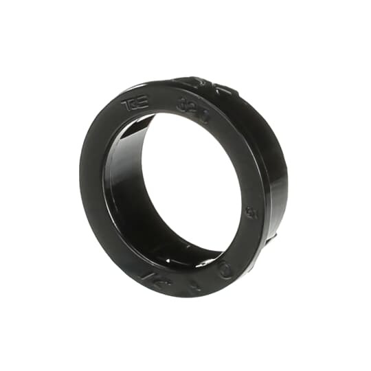 One Piece Non Metallic Knockout Bushing, Thermoplastic, Knockout
