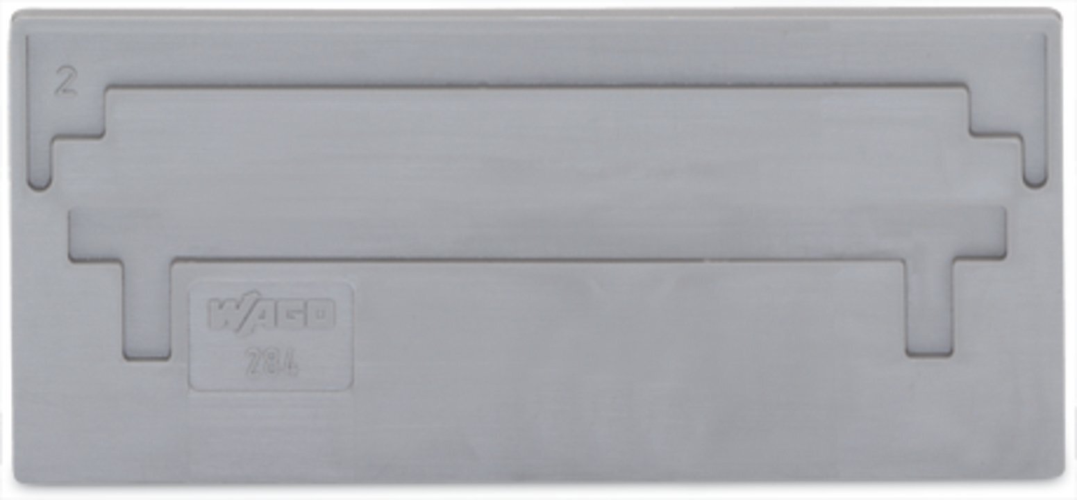 Separator plate; 2 mm thick; oversized; gray