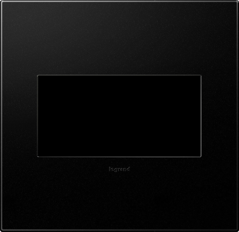 AWP2GGR4 Adorne 2-Module Designer Standard Wall Plate, 2 Gangs, 5.29 in W x 5.13 in H, Plastic