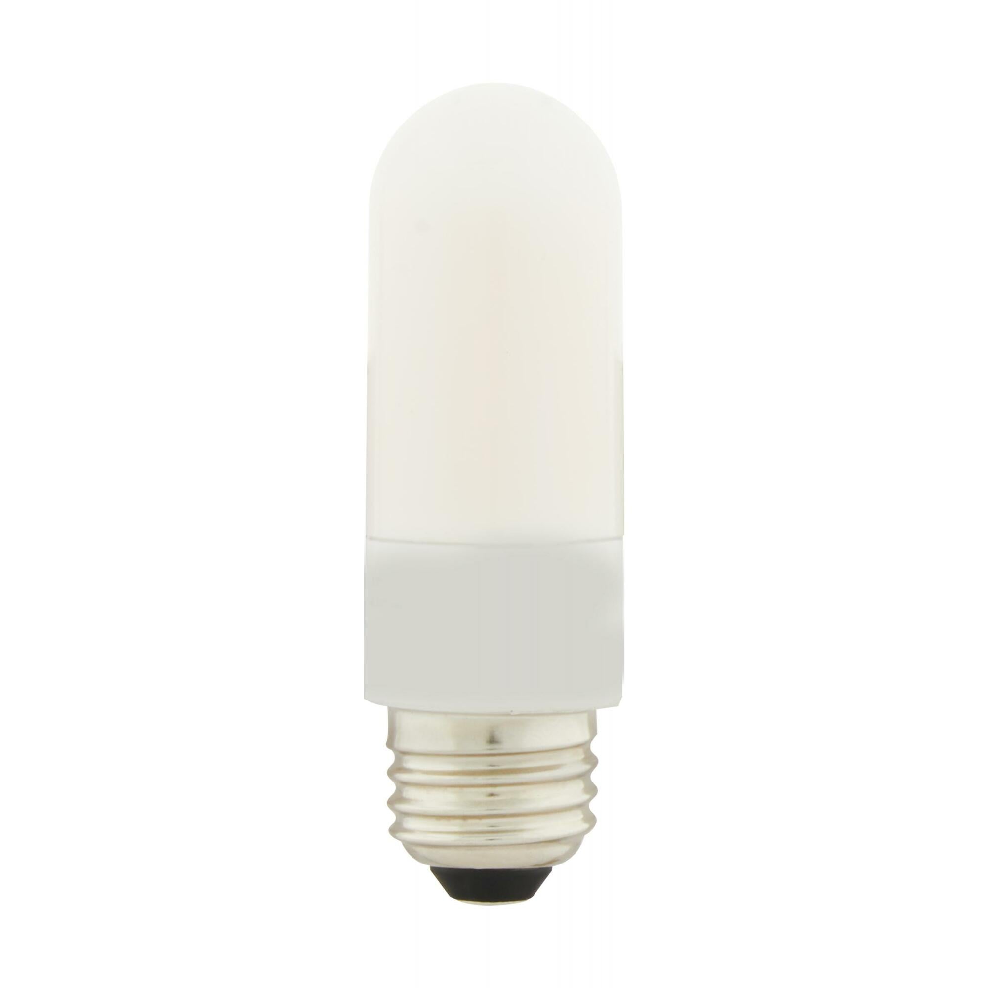 8 Watt T10 LED Lamp - Frosted - Medium Base - 3000K - High Lumen - 120 Volts - Non-Dimmable - Carded