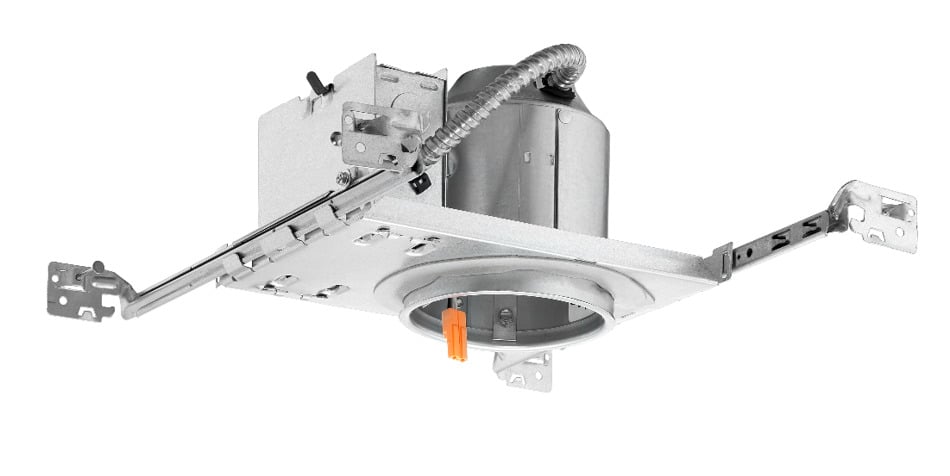 QC4 W G J6 Quick Connect 4 inch LED New Construction Recessed Downlight Housing with Push-In Connectors and Gasket