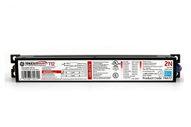 GE LFL Multi-Volt Proline Electronic Program / Rapid Start Ballast