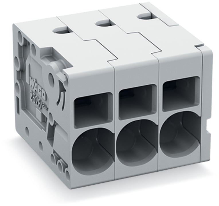 PCB terminal block; 6 mm; Pin spacing 7.5 mm; 4-pole; Push-in CAGE CLAMP; 6,00 mm; gray