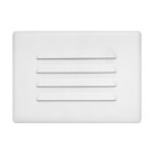 15803 Series 10 in. Louvered Glass Step Light Faceplate Cover