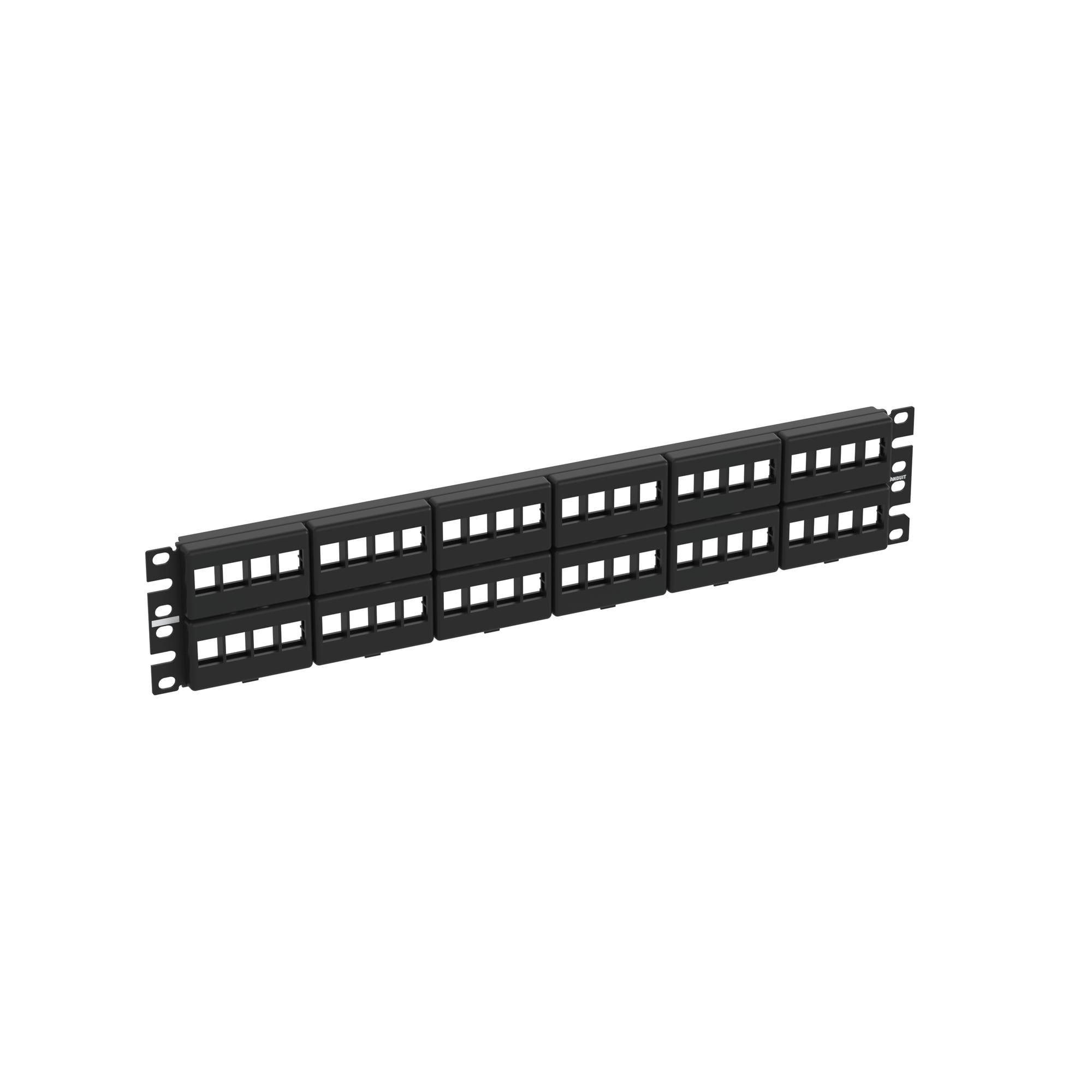 NK Modular Patch Panel, Flat, 48 Port, 2