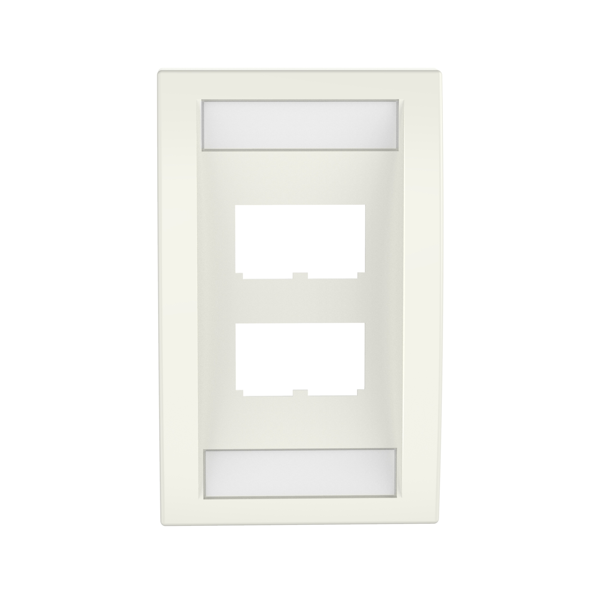 Faceplate, 4 Port, Single Gang, Executiv