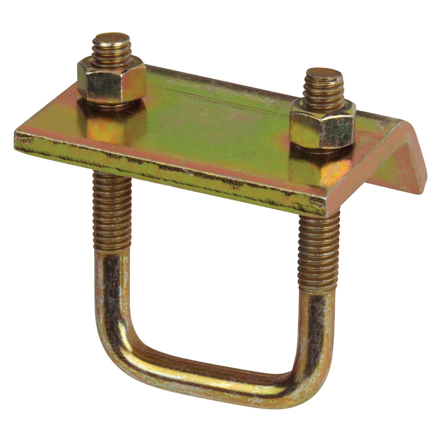 Clamp, Channel to Beam, Height 3-3/16 Inches, Plate Width 3 Inches, Plate Length 2-3/8 Inches, Plate Thickness 13/16 Inch, Steel, For use with A-1200, B-1200, C-1200, A-1400, B-1400 and B-1402 Series Channels