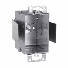 Eaton Crouse-Hinds series Switch Box, Snap-in, Conduit (no clamps), 2-1/2", (1) 1/2", Steel, (1) 1/2", Ears, Gangable, 12.5 cubic inch capacity
