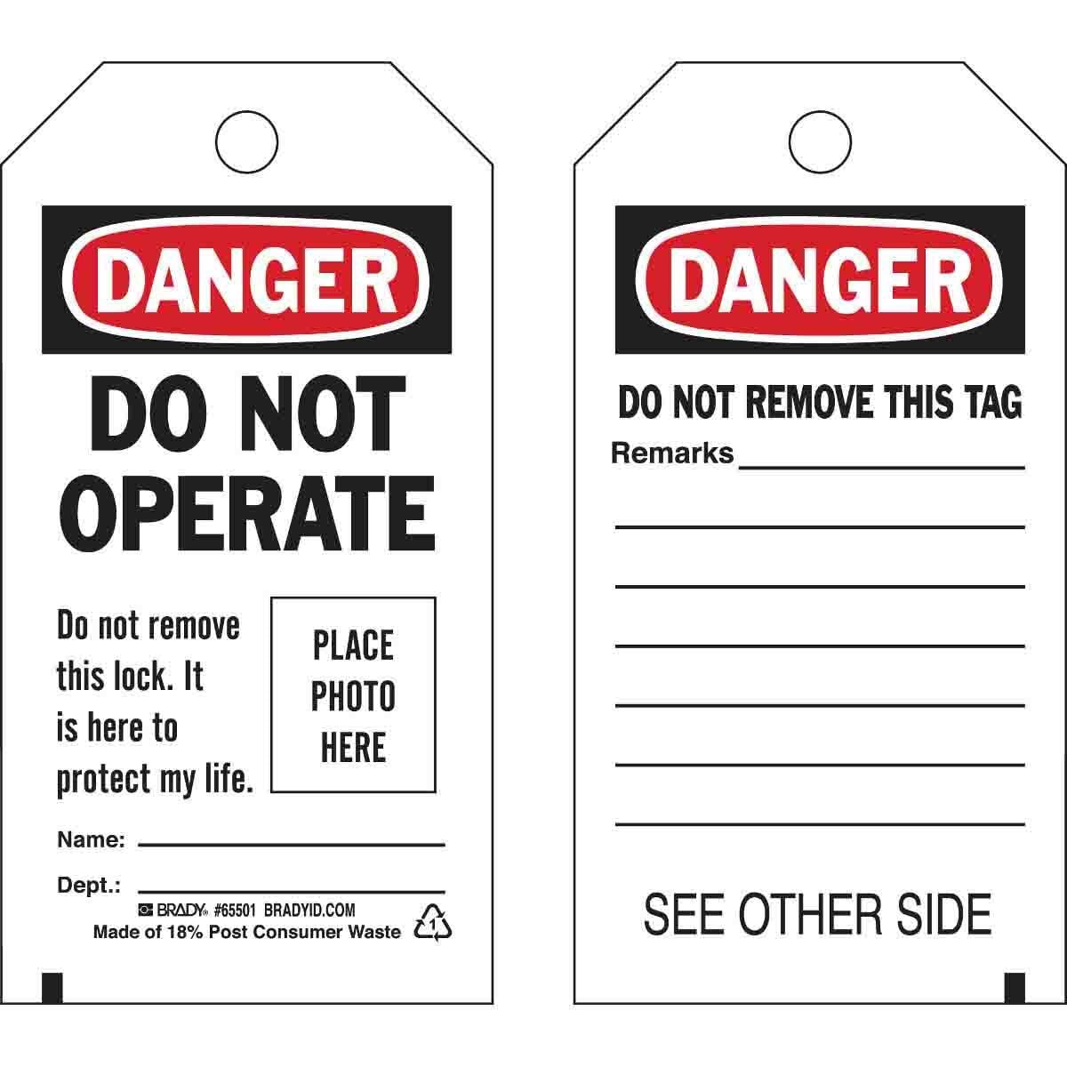 TAG B851 5.75X3 BK/RD/WH 2SD 1-FLAP 10PK
